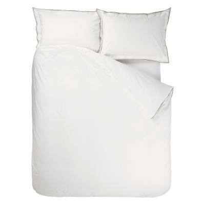 Housse de couette unie en percale de coton, ASTOR naturel