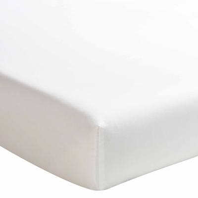 Essix - Drap Housse Royal Line Percale de Coton Meringue 90 x 190 cm