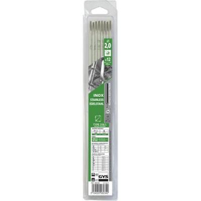 GYS - 12 &eacute;lectrodes soudage inox - Diam&egrave;tre 2 - Blister - 082359