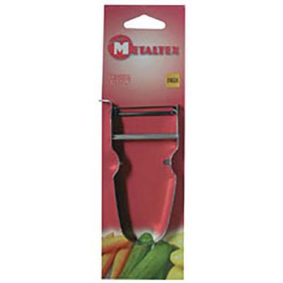 Metaltex 677007 Eplucheur Zack, Acier Inoxydable, Argent, 28 cm
