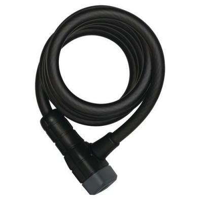 Cable-antivol v&eacute;lo &agrave; cl&eacute; ABUS Booster 6512K/180 cm, noir Noir