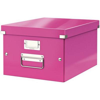 Leitz click + store cube - boite de rangement - l - rose