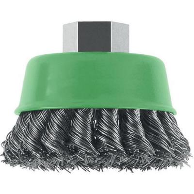 Brosse boisseau, inoxydable 75 mm, 0,5 mm, 12500 U/ min, 14 1pc