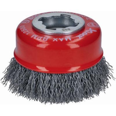 Brosse boisseau acier X-Lock BOSCH &Oslash;70 Fil 0.3 mm - 2608620725