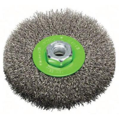 Bosch - 2608622107 Brosse circulaire 115 mm &agrave; fils d'inox ondul&eacute;s