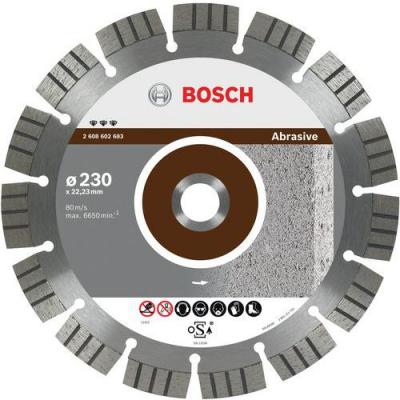 Disque diamant Best for Abrasive &Oslash; 230 AL 22,23 BOSCH 2608602683