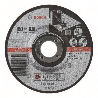 Disque &agrave; tron&ccedil;onner bosch 125 x 2,5 mm 2608602389