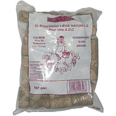 Bouchonnerie jocondienne bouchon(50)liege naturel 45x24 *10ans*s