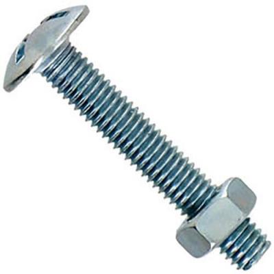 Boulon Po&ecirc;lier En Acier Zingu&eacute; De 8x80 Et De Coque 4