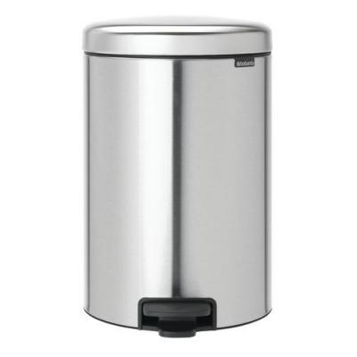 Poubelle &agrave; p&eacute;dale newicon 20 l matt steel code d - Argent - Brabantia