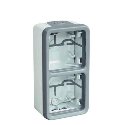 Legrand Boitier &agrave; embouts plexo 2 postes verticaux ip55 legrand 069661