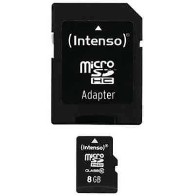 Carte micro-sd 8gb classe 10 - intenso
