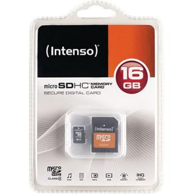 INTENSO Carte MicroSDHC Class 4 - 16Go