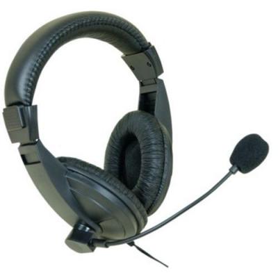 Casque-micro st&eacute;r&eacute;ro jack 3.5 mm noir 