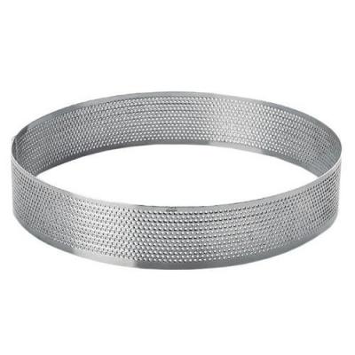 Lacor 68554 cercle rond perfor&eacute; acier inoxydable gris 24 cm