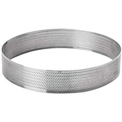 Lacor 68550 cercle rond perfor&eacute; acier inoxydable gris 20 cm