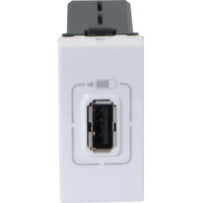 Chargeur 1 usb 22,5x45 legrand universel planet wattohm 077591