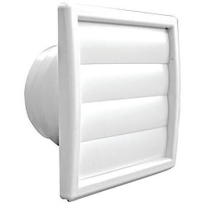 Autogyre - Clapet ext&eacute;rieur &agrave; volets - d : 100 &agrave; 130 mm - blanc