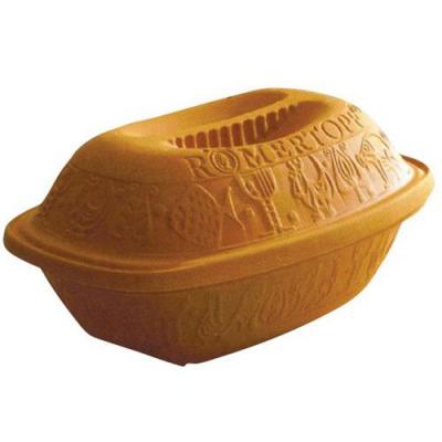 Cocotte rectangulaire en terre cuite multifonction - 2 &agrave; 6 personnes