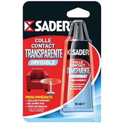 SADER COLLE CONTACT TRANSPAR.TUBE 55ML (Vendu par 1)