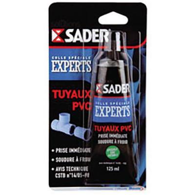 Colle Sader pour Raccords et Tuyaux en PVC Tube 125 ml