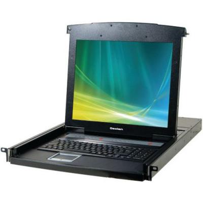 Console Lcd Kvm Cat5 4 Ports Et Dongles Vga/usb 30m Dexlan