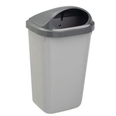 Corbeille murale 50 litres Rossignol X&eacute;rios ext&eacute;rieur grise