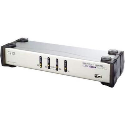 Cs1744 Kvm Vga-usb 4 Ports Dual Screen Et Audio Aten