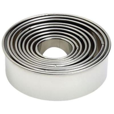 Lacor 68069 emporte-pi&egrave;ces bo&icirc;te de 9 d&eacute;coupoirs ronds unis en inox