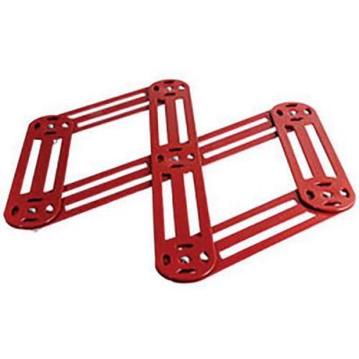 ROGER ORFEVRE Dessous de plat extensible 6 branches Rouge