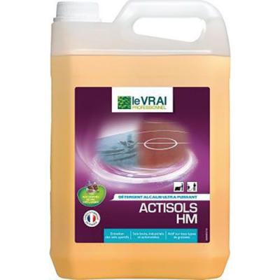 D&eacute;tergent d&eacute;graissant puissant Le Vrai - Actisols HM - 5L