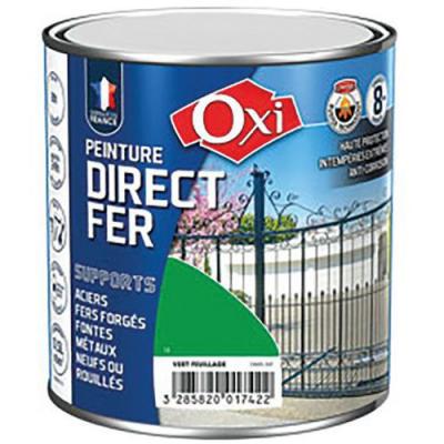 Peinture direct sur fer - 0.5 l - vert feuillage - OXI