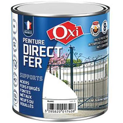 Peinture direct sur fer - 0.5 L - blanc