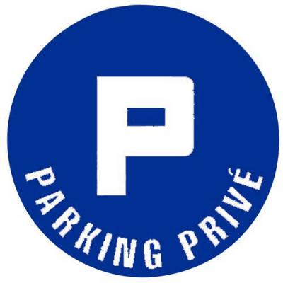 Disque bleu dobligation diam&egrave;tre 300 mm d&eacute;signation parking priv&eacute;