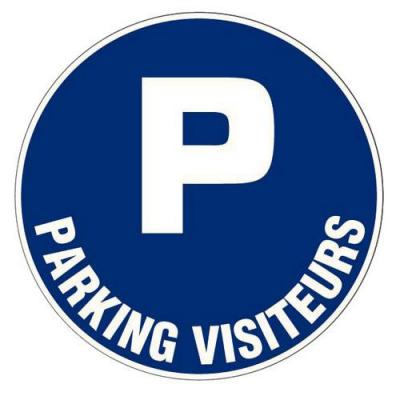 Panneau Parking visiteurs - Rigide &Oslash;300mm - 4061290