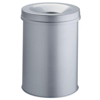 Durable 330510 Corbeille &Agrave; Papier Anti-&Eacute;raflure M&eacute;tal 15l Gris