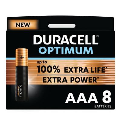 Duracell Pile alcaline AAA / LR3 Optimum - Lot de 8