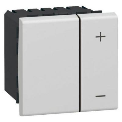 Interrupteur variateur toutes lampes 2 fils Mosaic 2 modules - blanc