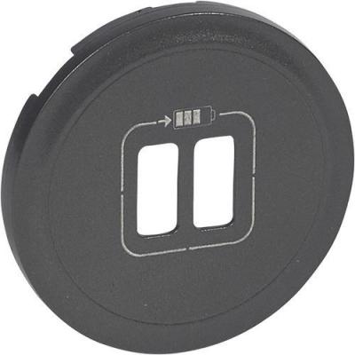 C&eacute;liane enjoliveur prise usb double graphite - 067956 - Legrand