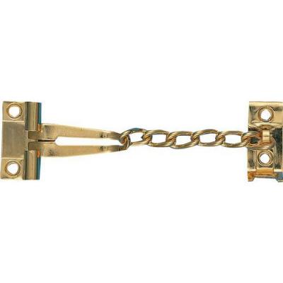 Entreb&acirc;illeur de porte affleurante avec chainette acier dor&eacute;, SOCONA
