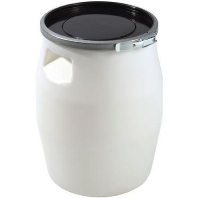 Gilac F&Ucirc;T 30 litres Blanc, GENOUILL&Egrave;RE Metal et Couvercle Noir