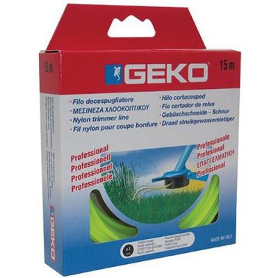 Geko - Fil nylon rond pour coupe bordure d: 1.6mmx15m