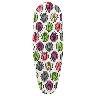 Rayen - Housse table &agrave; repasser Feuilles - 130 x 43 cm - multicolore