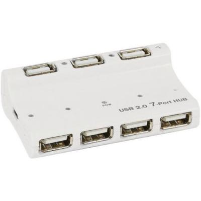 Hub 7 ports usb 2.0 desktop auto-alimente