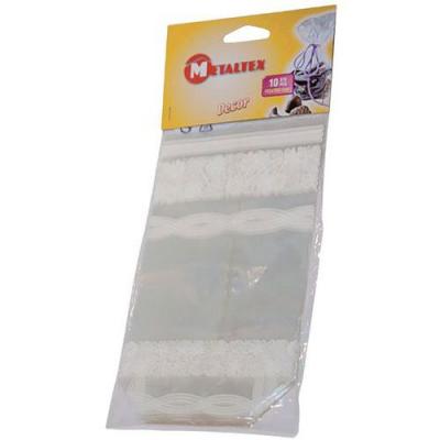 Sachet en cellophane - d&eacute;cor dentelle - lot de 10