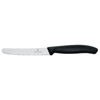 Lot De 2 Couteaux De Table Ou &Agrave; Tomate 10 Cm Noir - Swissclassic