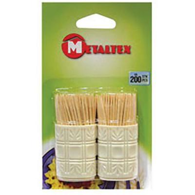 METALTEX - Cure dents bois tonnelet 2x100 587010