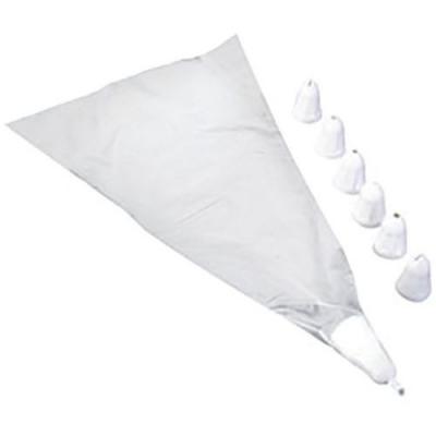 METALTEX Lot de 3 poches &agrave; d&eacute;corer jetables avec 7 douilles