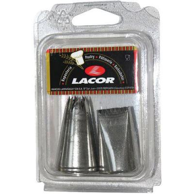 Lacor - Douille inox - d : 3, 6, 8, 13 mm - lot de 6, vari&eacute;es