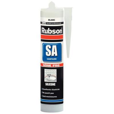 Rubson-Mastic silicone blanc cartouche de 310ml sp&eacute;cial sanitaire